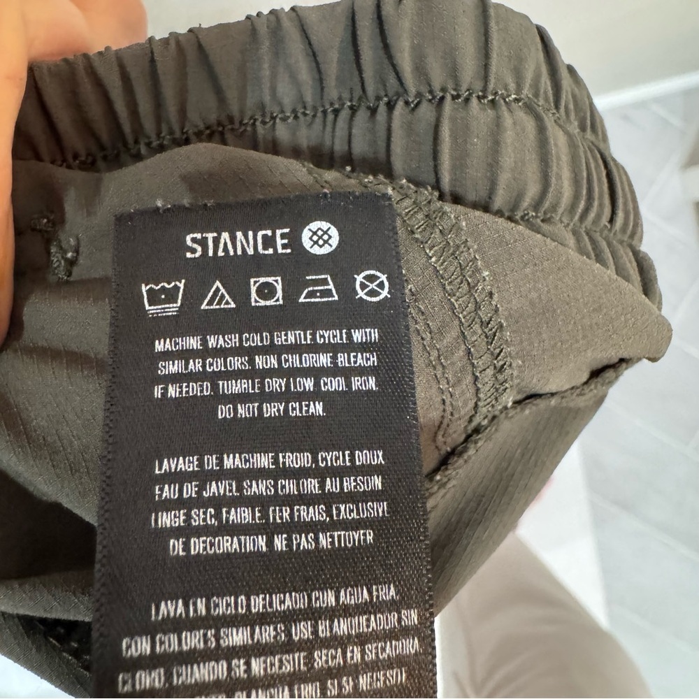 Stance Women’s Cargo Utility Pants Army Green Size S Gorpcore Minimalist Baggy - Picture 10 of 12